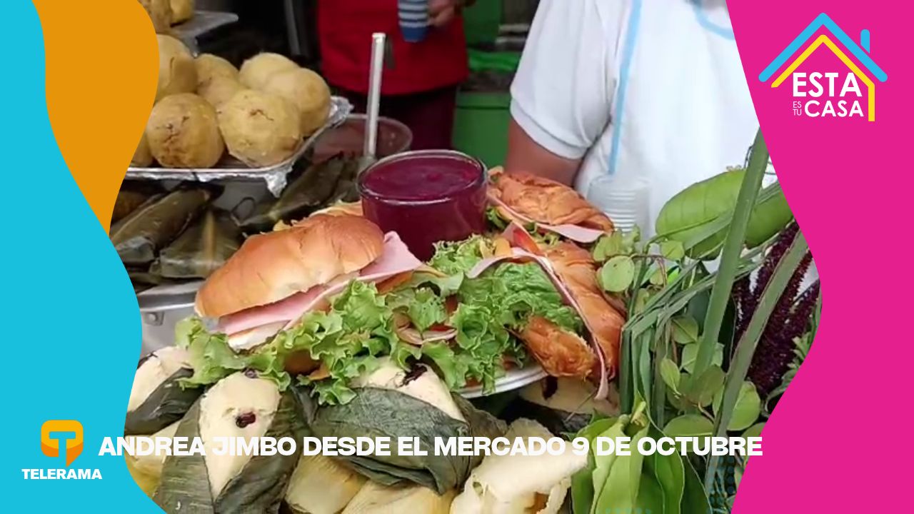 Andrea Jimbo desde el mercado 9 de Octubre