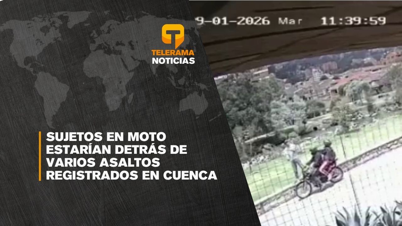 Sujetos en moto estarían detrás de varios asaltos registrados en Cuenca