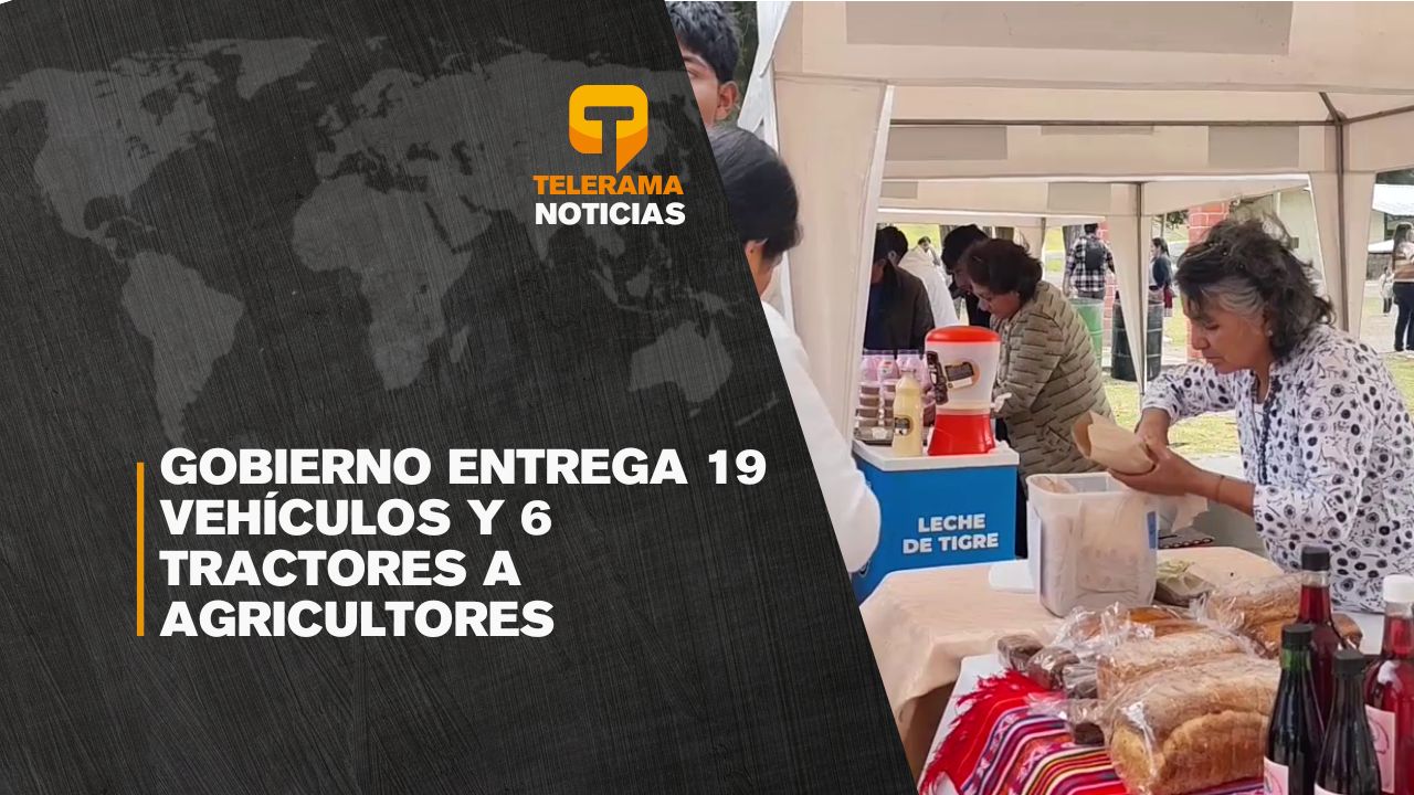 Gobierno entrega 19 vehículos y 6 tractores a agricultores