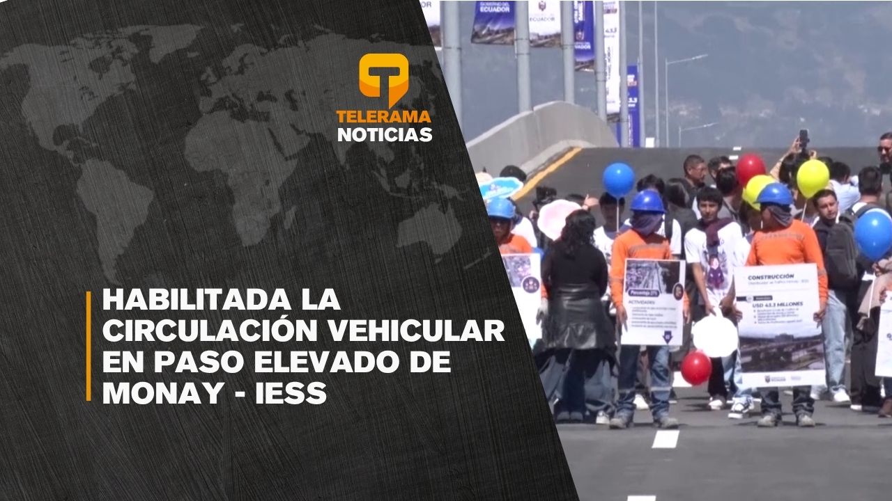 Habilitada la circulación vehicular en paso elevado de Monay - IESS